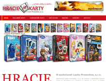 Tablet Screenshot of hraciekarty.sk